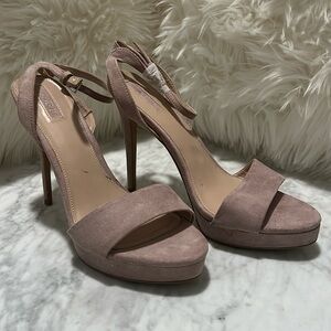 Taupe Platform High Heel Shoes